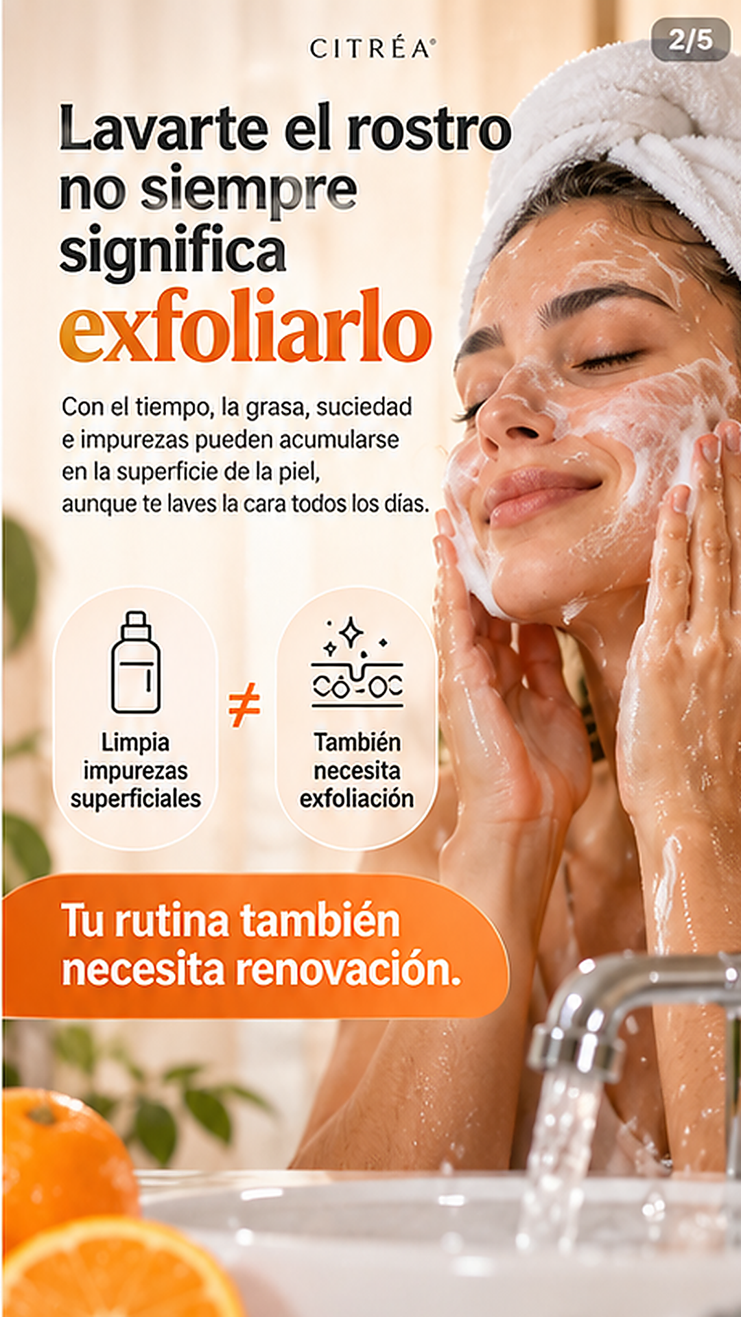 ORANGE by CITRÉA™ | Gel Exfoliante Facial Renovador 🍊
